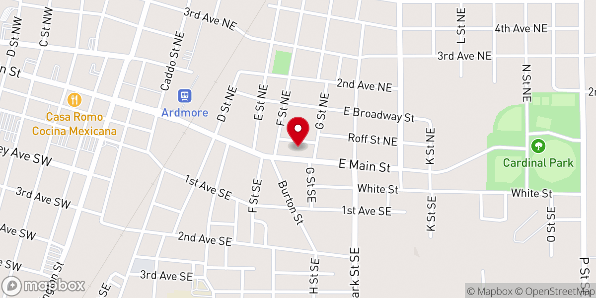 Map showing location of HFV Wilson Community Center
