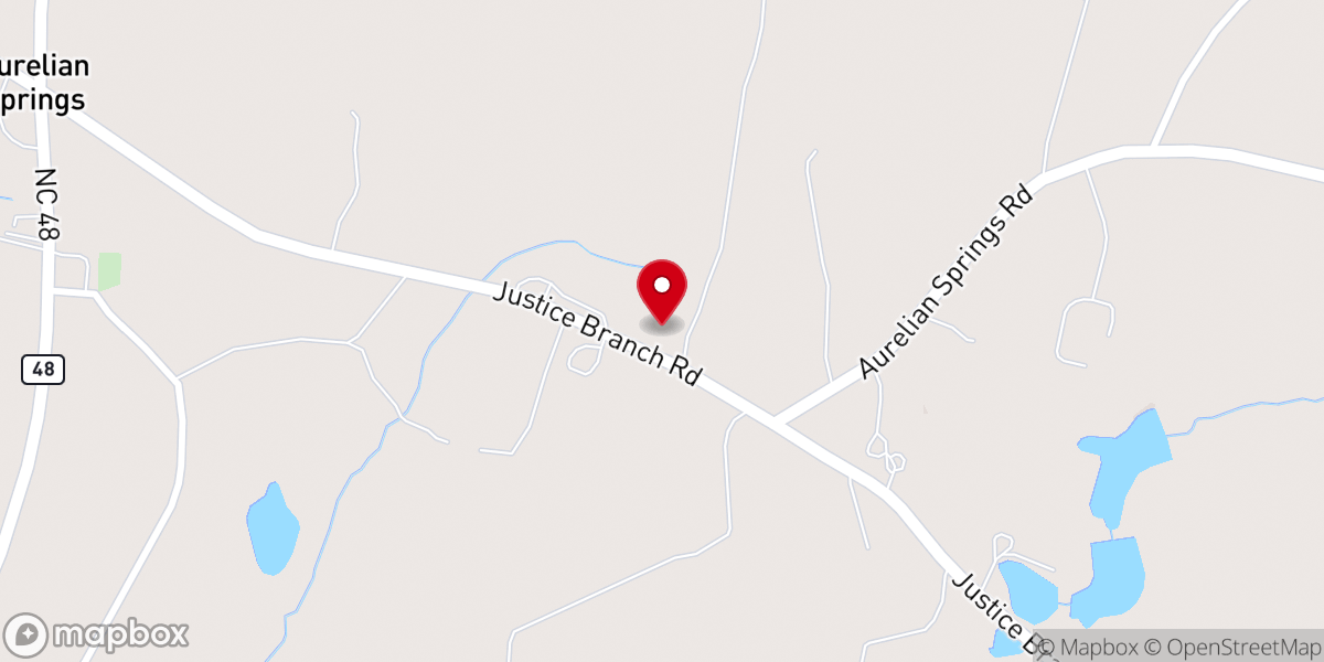 Map showing location of Tabor United Methodist Church Parsonage