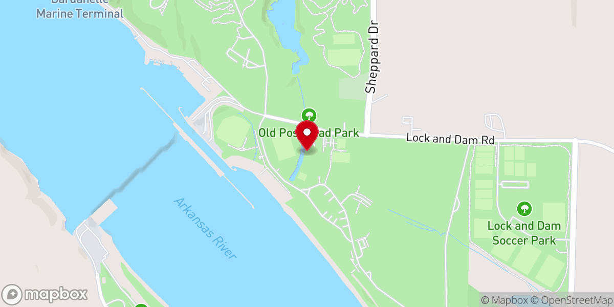 Map showing location of Dam Site Public Use Area