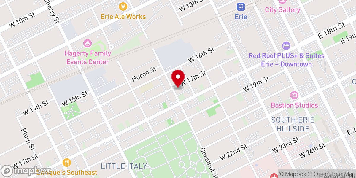 Map showing location of Primera Iglesia Ebenezer Church