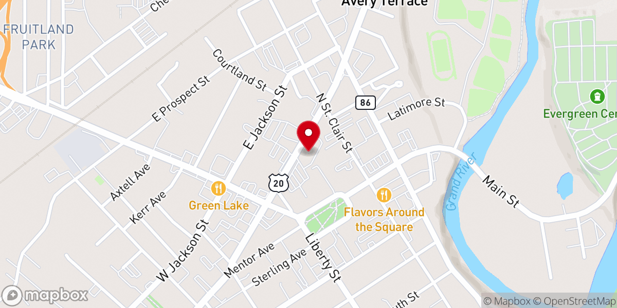 Map showing location of Lake County Jail Ministry Inc