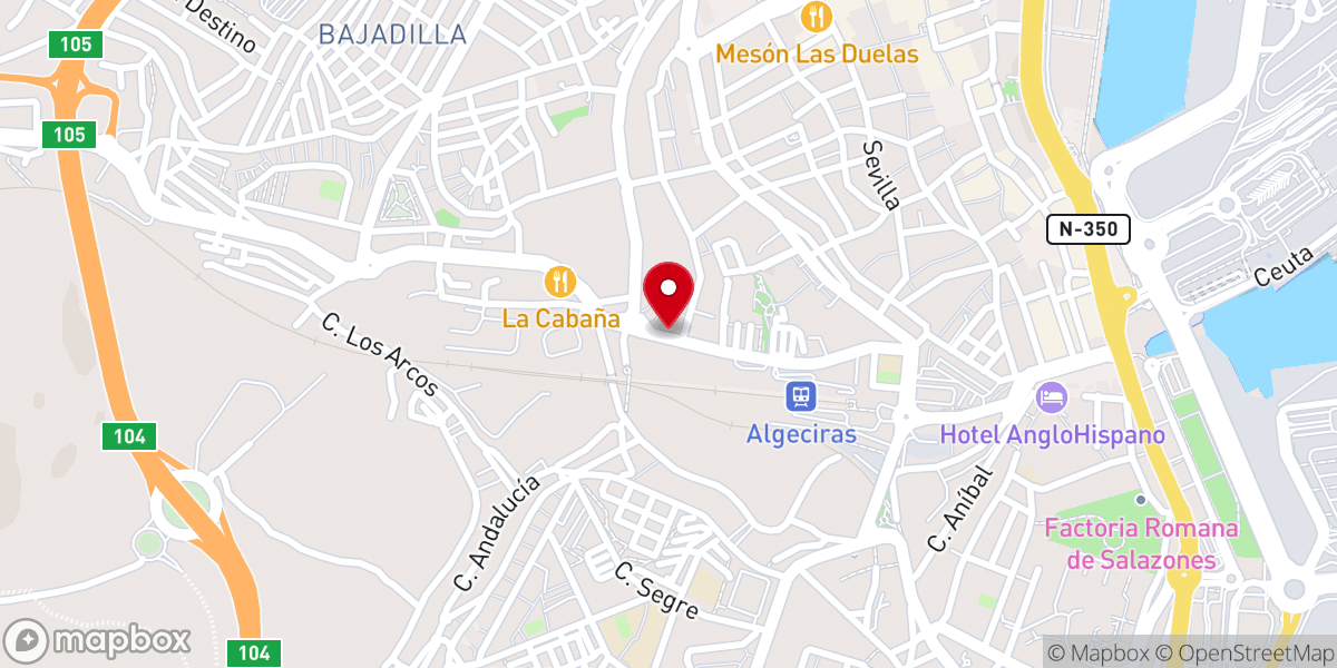 Map showing location of Casa de Hermandad de Ntro. Padre Jesús Nazareno, Sto. Cristo de la Fe y María Stma. de la Amargura