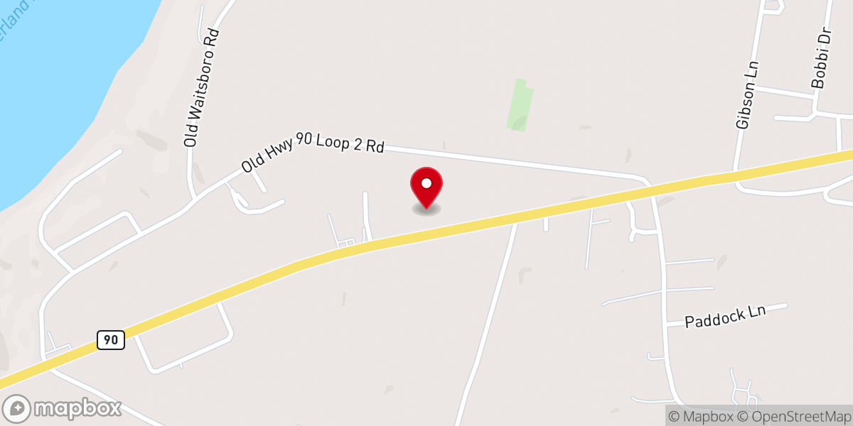 Map showing location of Calvary Pentecostal Church