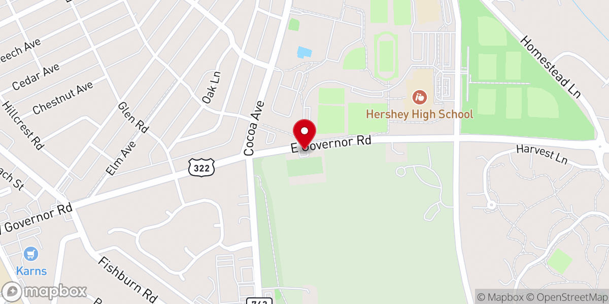 Map showing location of Balsbaugh United Christian Church