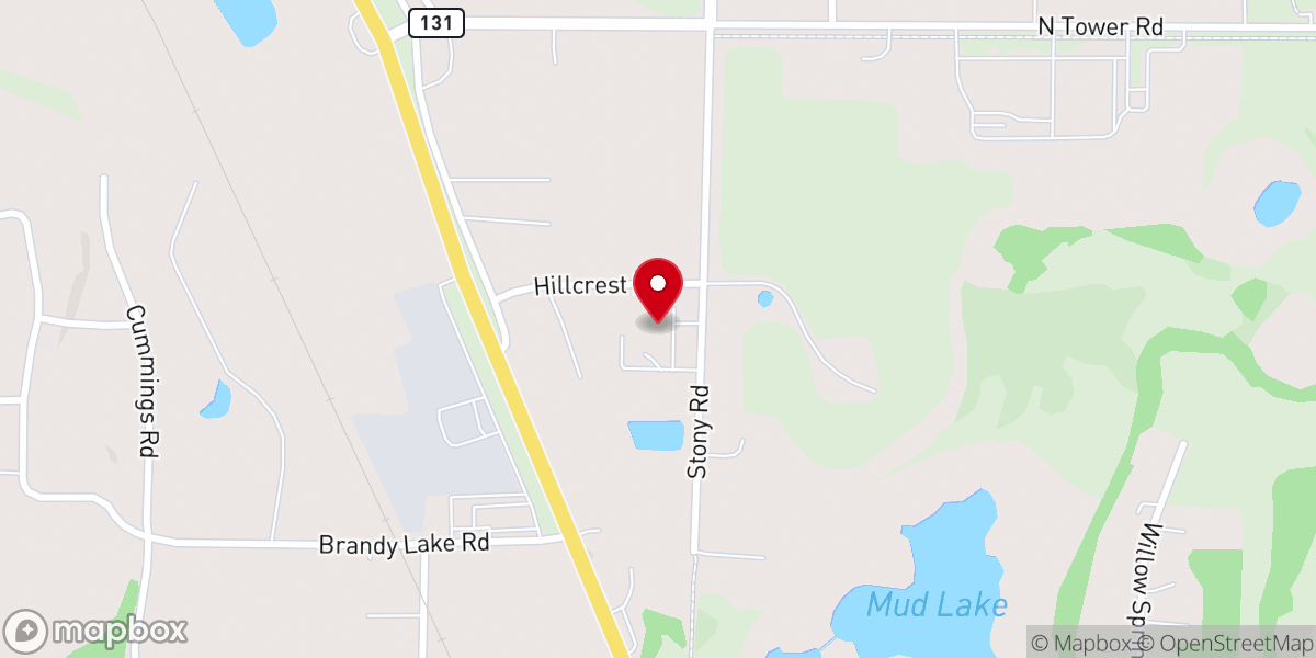 Map showing location of becker county jail