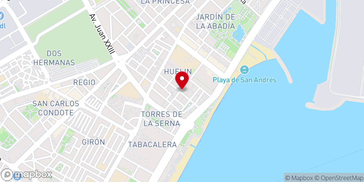Map showing location of Capilla Adoración Eucarística Perpetua Málaga