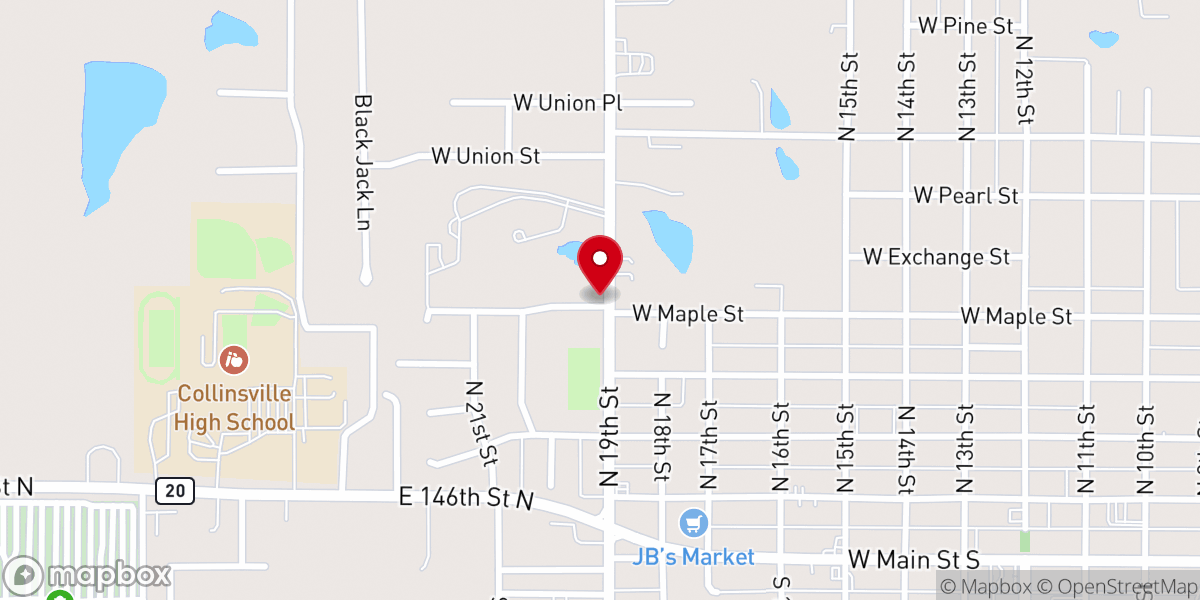 Map showing location of Into All the World Church