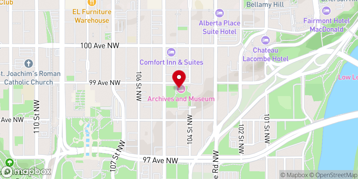Map showing location of Historic McKay Avenue School Archives & Museum
