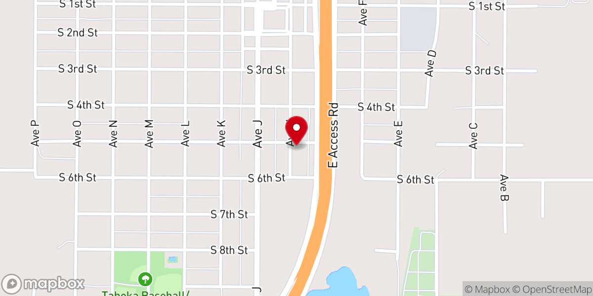 Map showing location of Gethsemane Baptist Church