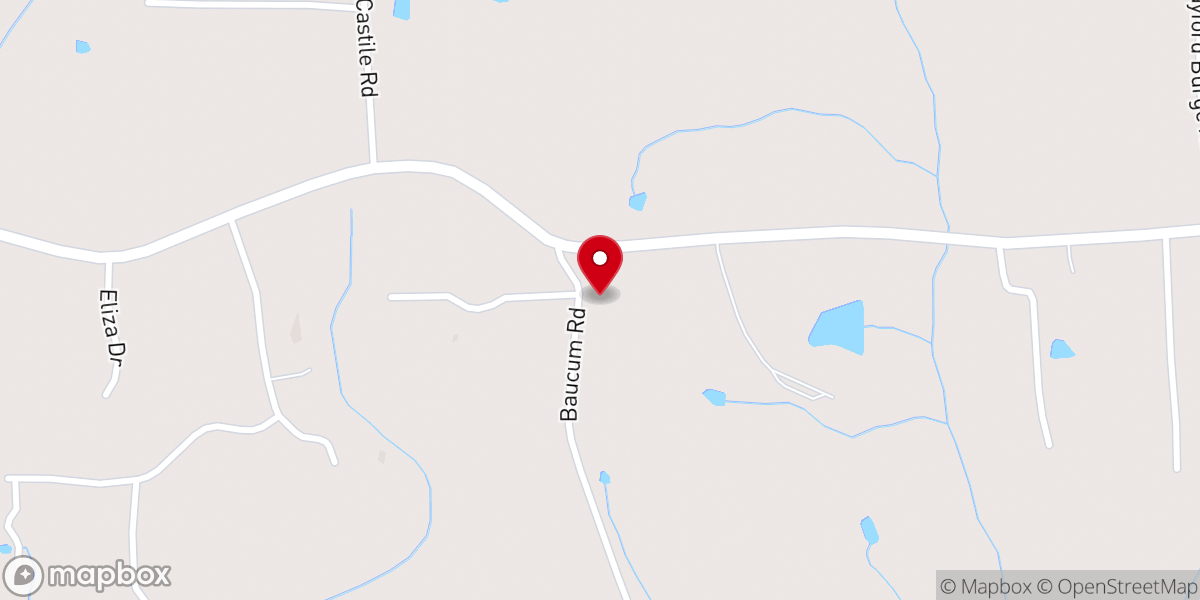 Map showing location of Zion Hill Baptist Church