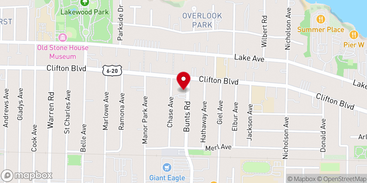 Map showing location of St Luke Catholic Church