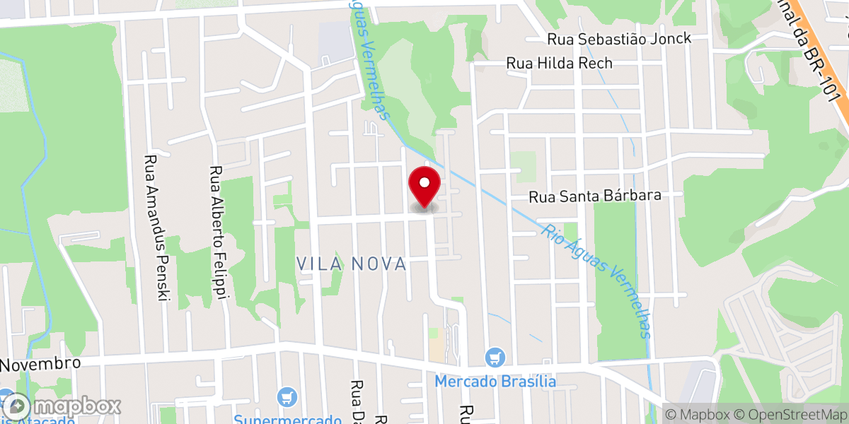 Map showing location of Igreja Batista no Vila Nova