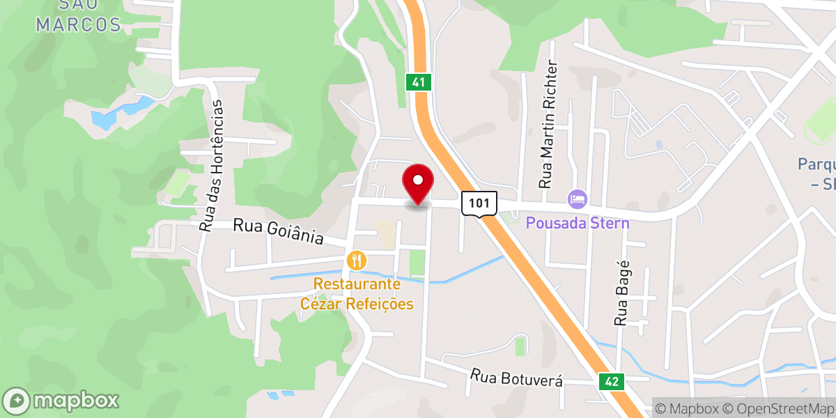 Map showing location of Igreja São Marcos