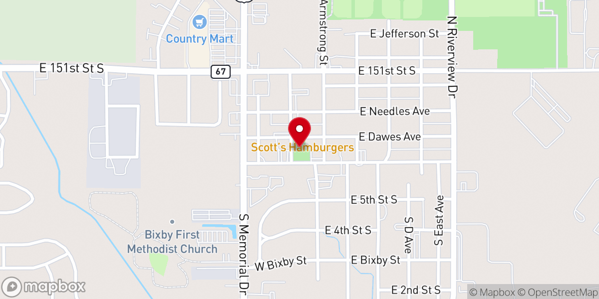 Map showing location of Charley Young Event Park - Bixby, OK