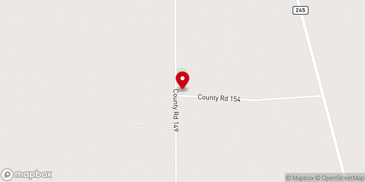 Map showing location of Clarks Chapel Baptist Church