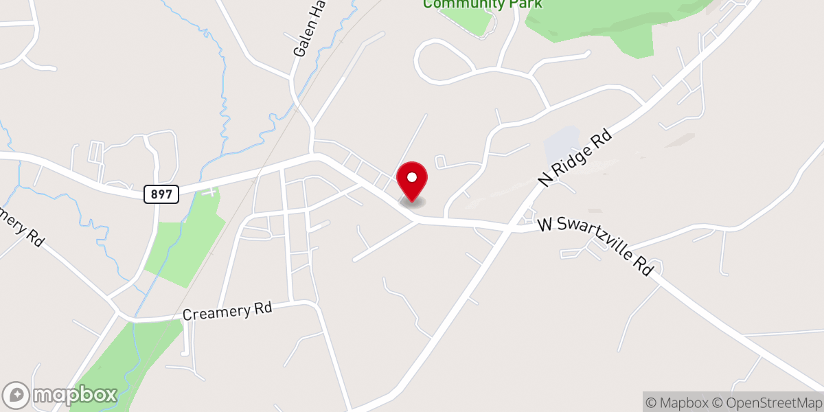 Map showing location of Reinholds Station Trinity Chapel