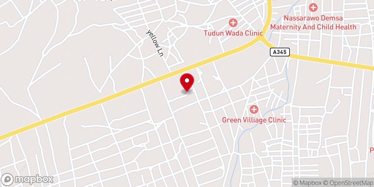 Map showing location of Assemblies of God Church, Gerda Mallam, Numan LGA, Adamawa State