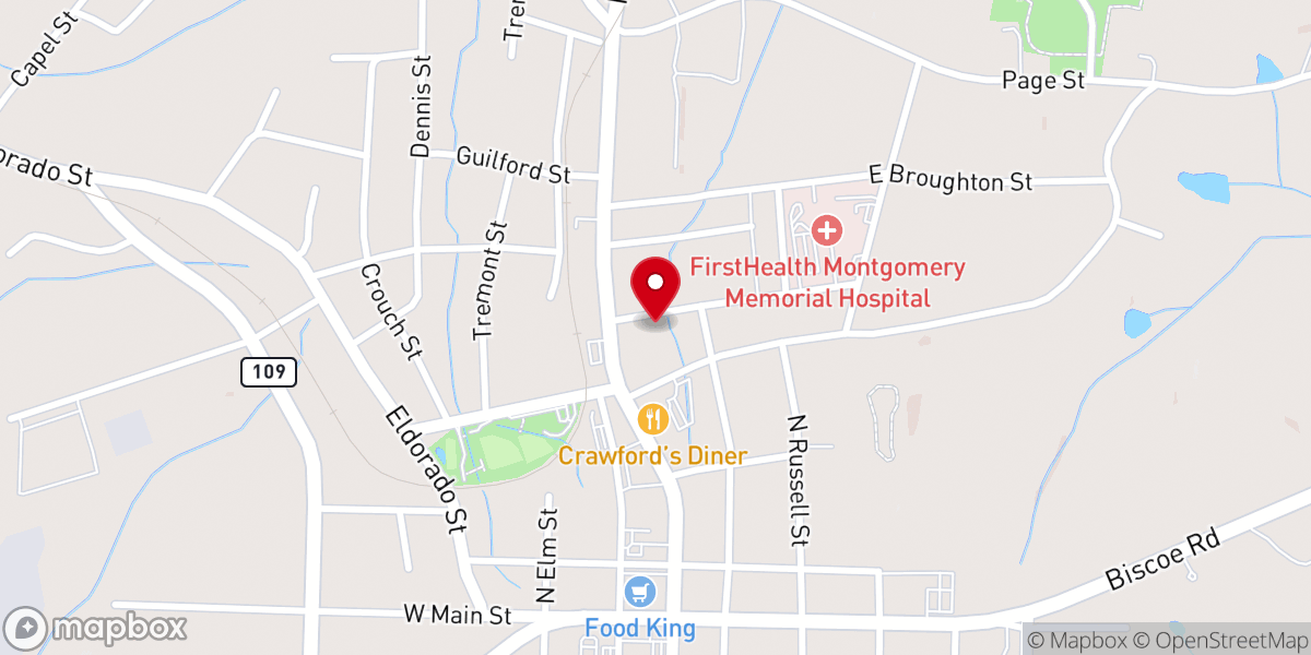 Map showing location of Troy Flower & Gift Shop