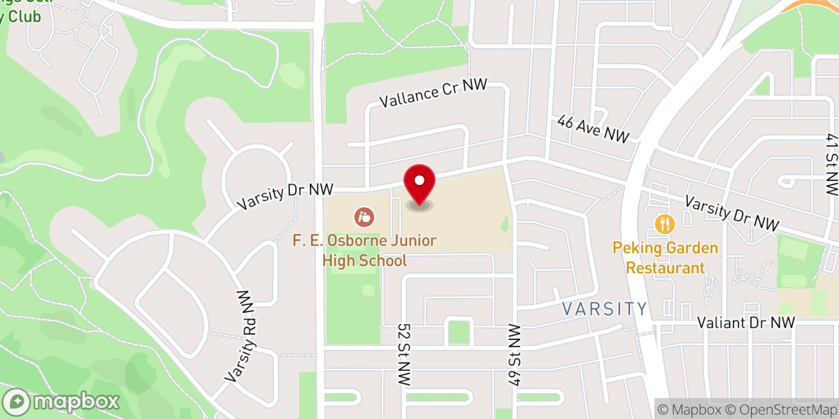 Map showing location of Horizon Church