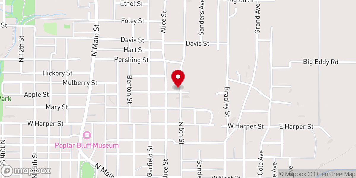 Map showing location of Recycling Grace Ministries Church