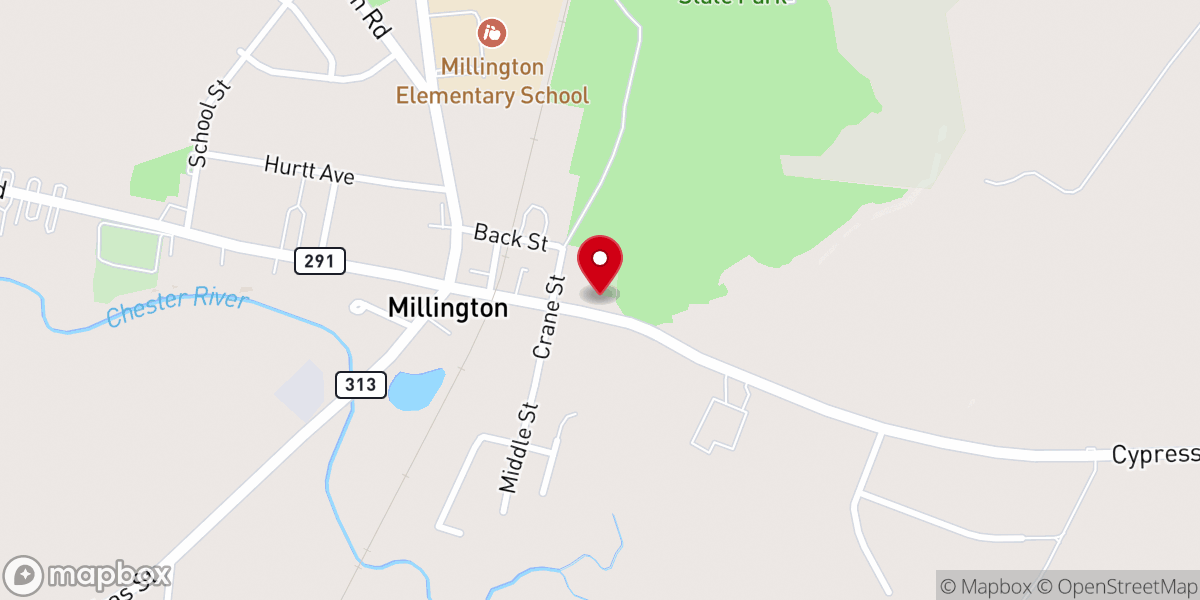 Map showing location of John Wesley United Methodist