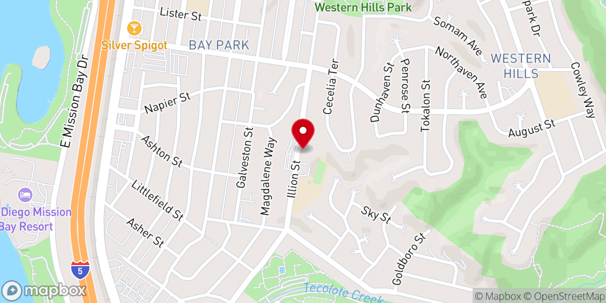 Map showing location of St. Mary Magdalene Church