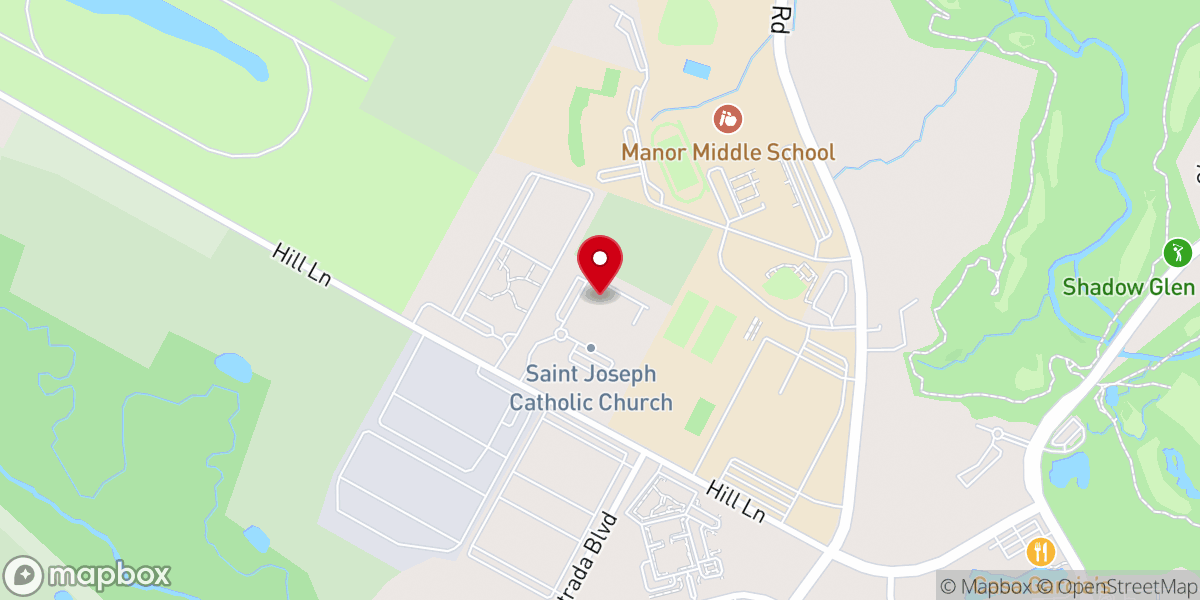 Map showing location of Saint Joseph Catholic Church