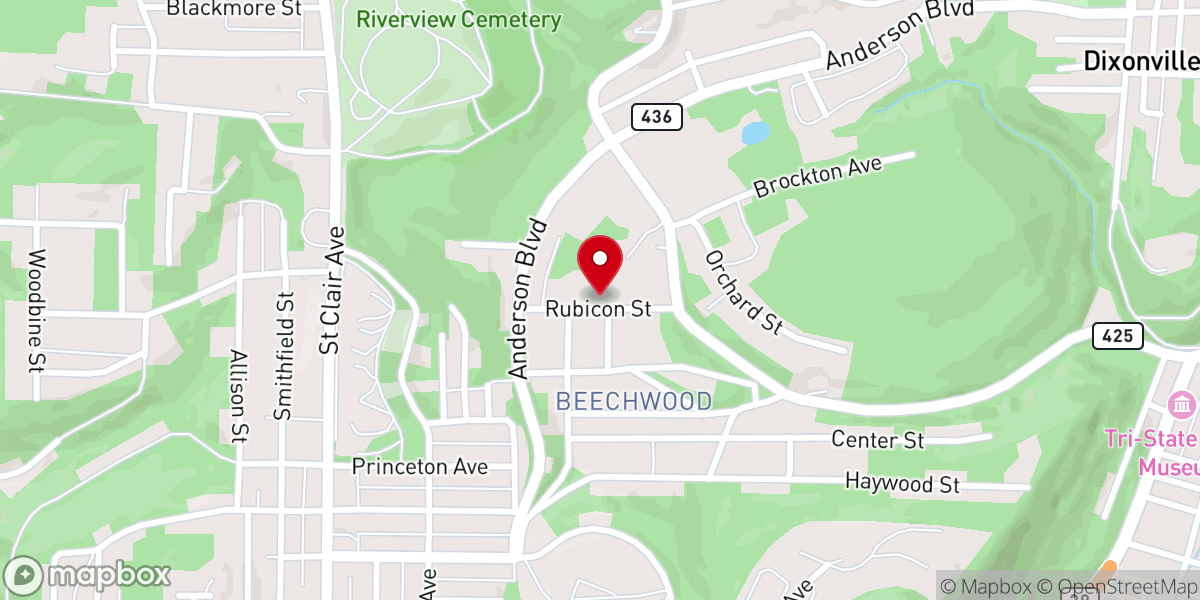 Map showing location of Beechwood Free Methodist Church