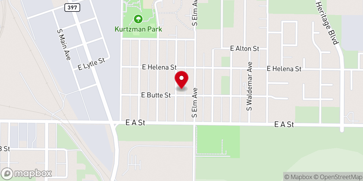 Map showing location of Morningstar Baptist Church