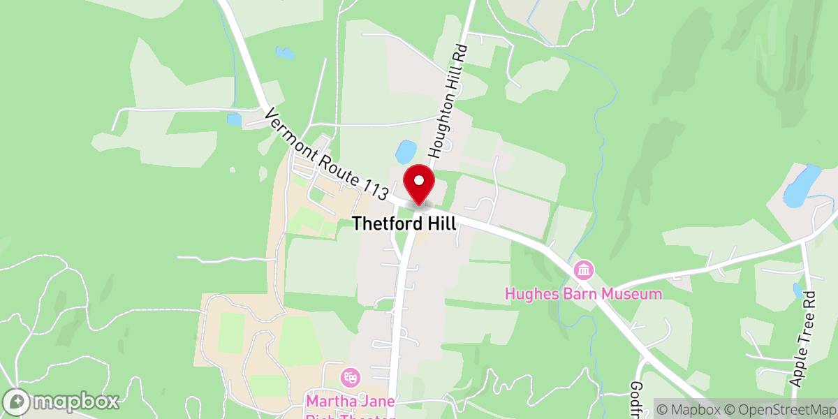 Map showing location of Thetford Hill