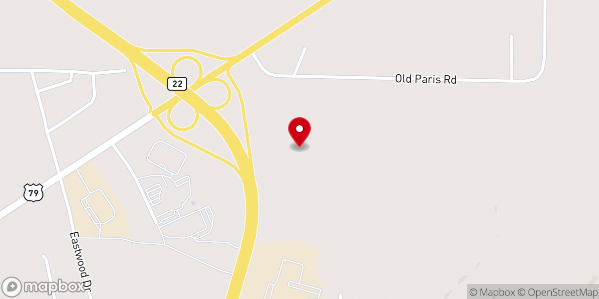 Map showing location of Long Heights Baptist Church - Food Distribution Center