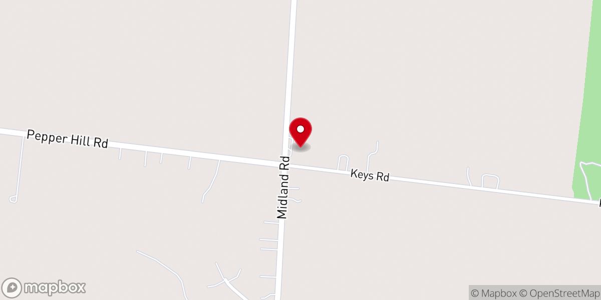 Map showing location of Blankenship United Methodist Church