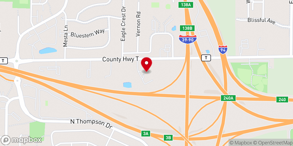 Map showing location of Calvary Gospel Church
