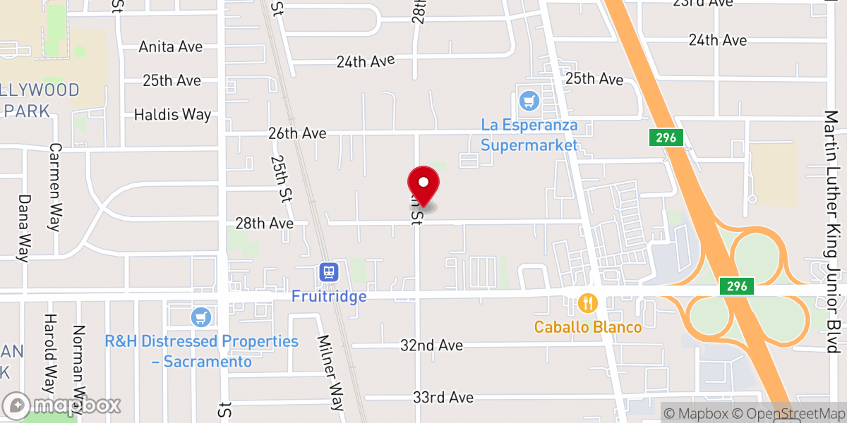 Map showing location of Century Chapel CME Church