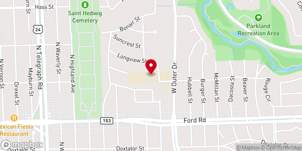 Map showing location of St Anselm Catholic Church