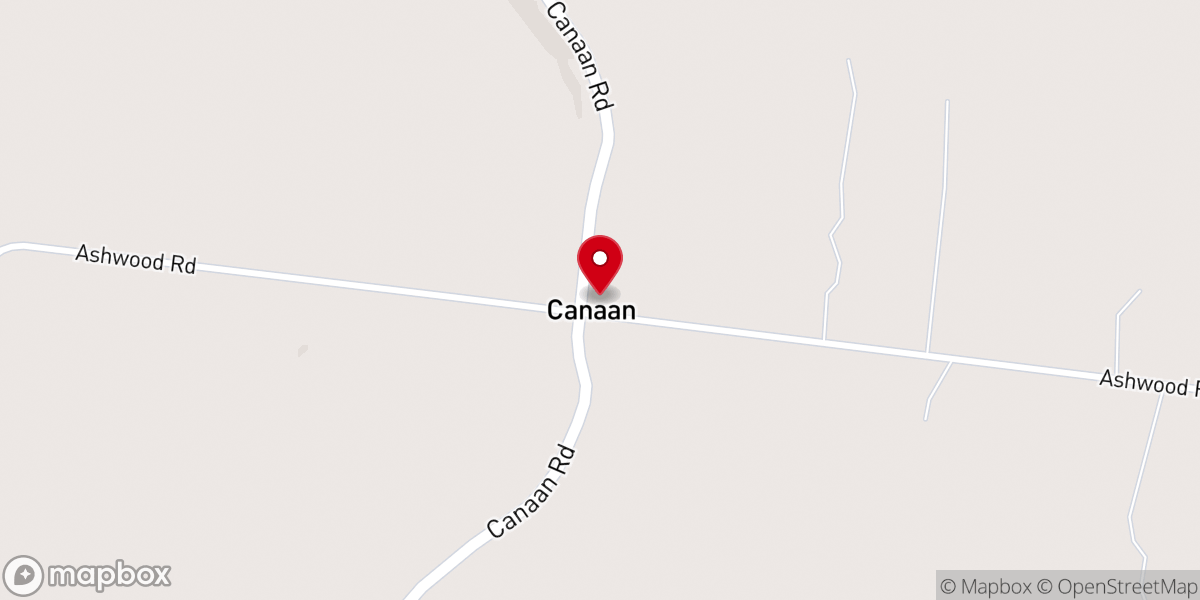 Map showing location of Canaan AME Church