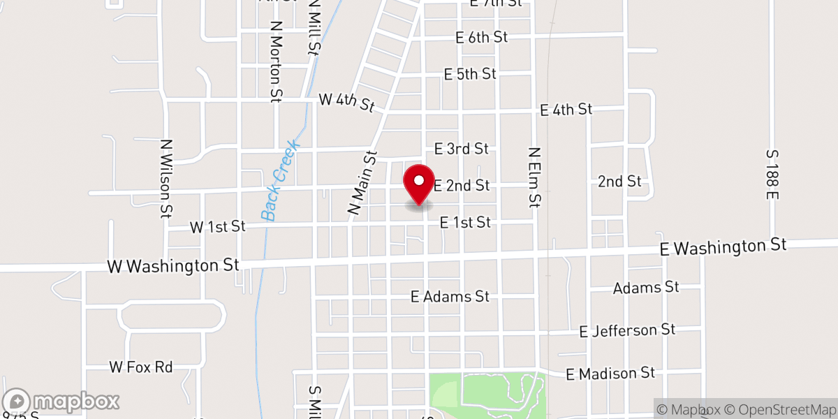 Map showing location of Community Chapel