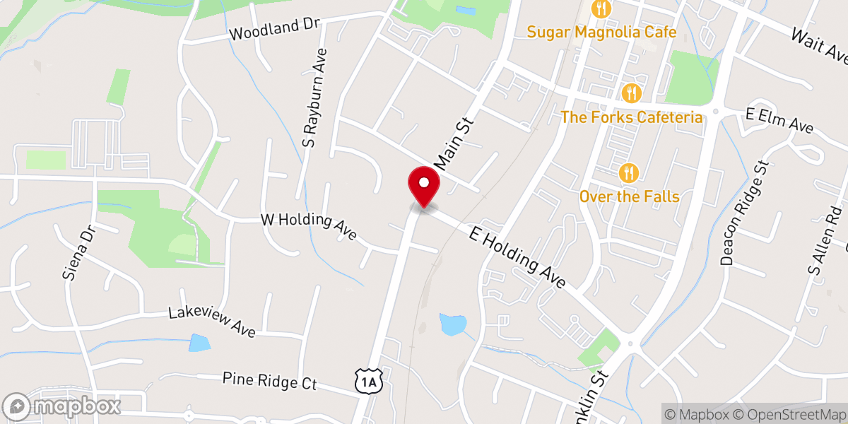 Map showing location of Stone Chapel