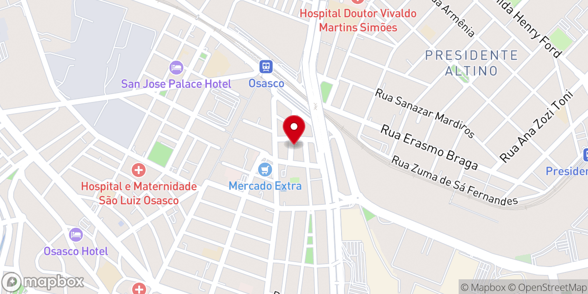 Map showing location of Igreja Evangélica Clamor dos Fiéis