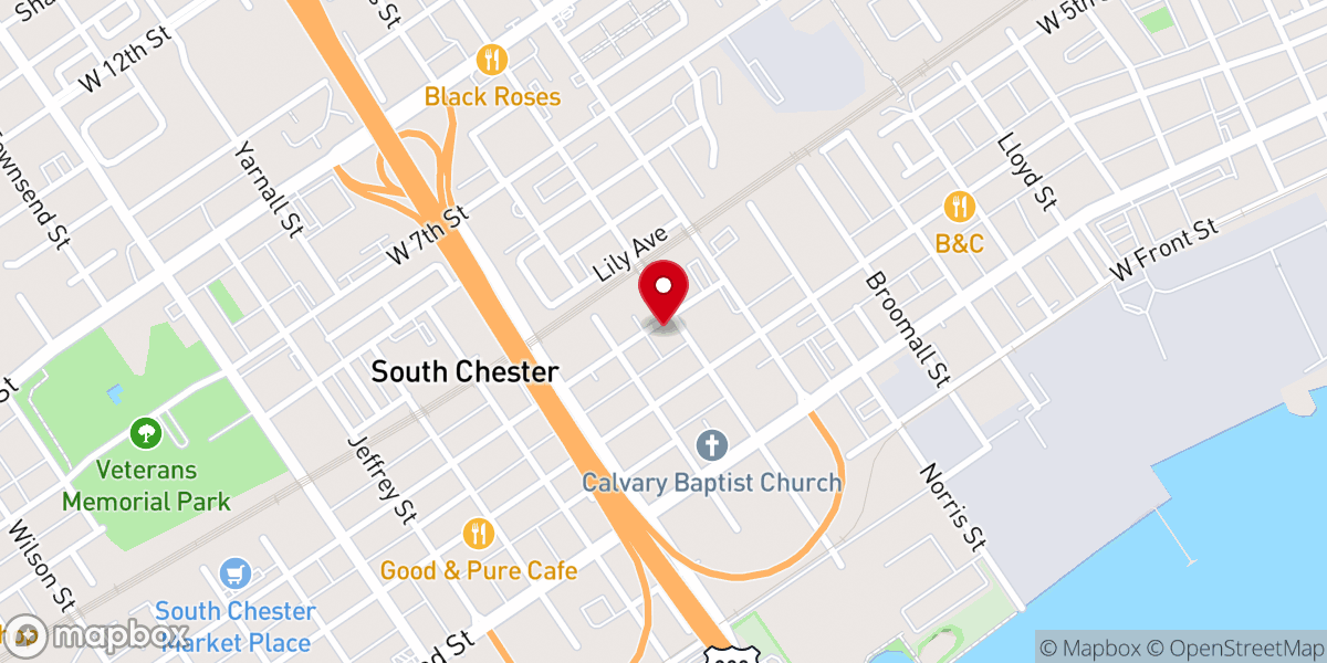 Map showing location of Integrity Christian Center