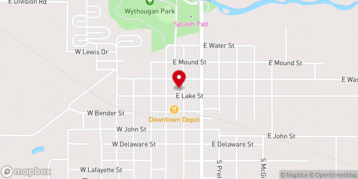 Map showing location of Knox Community Outreach Tabernacle Inc