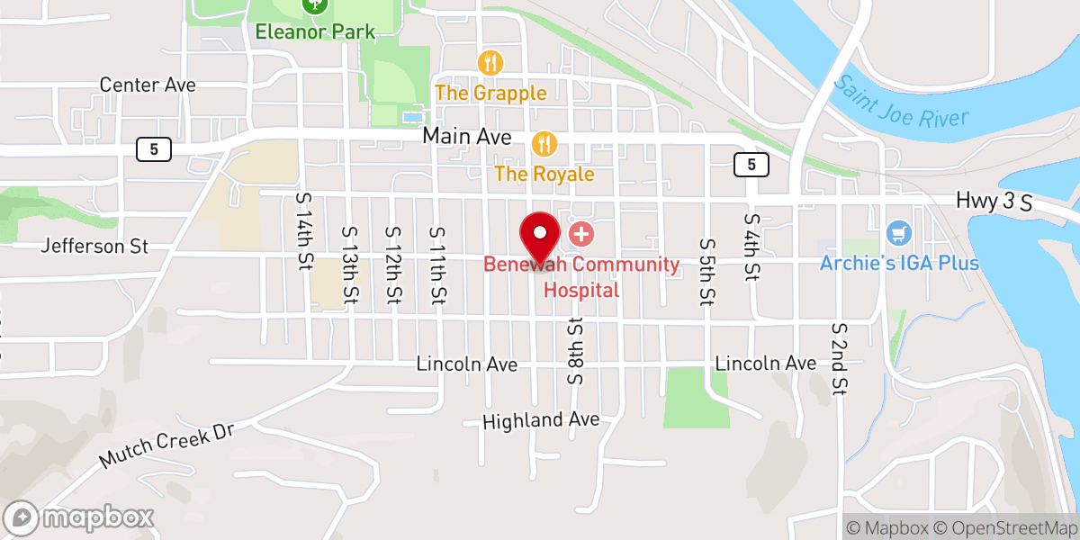 Map showing location of St Maries Seventh-Day Adventist Church