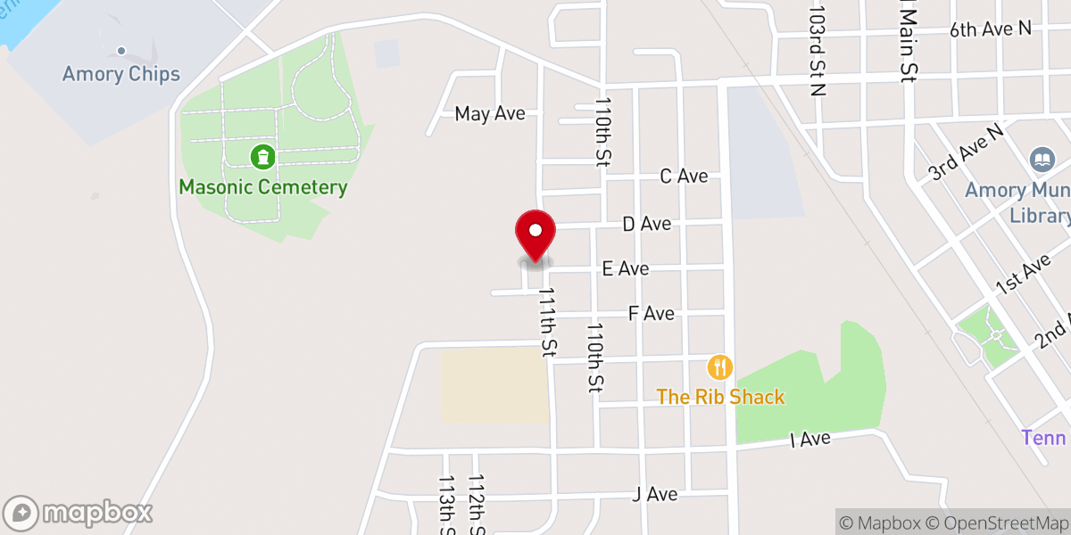 Map showing location of Shumpert Temple