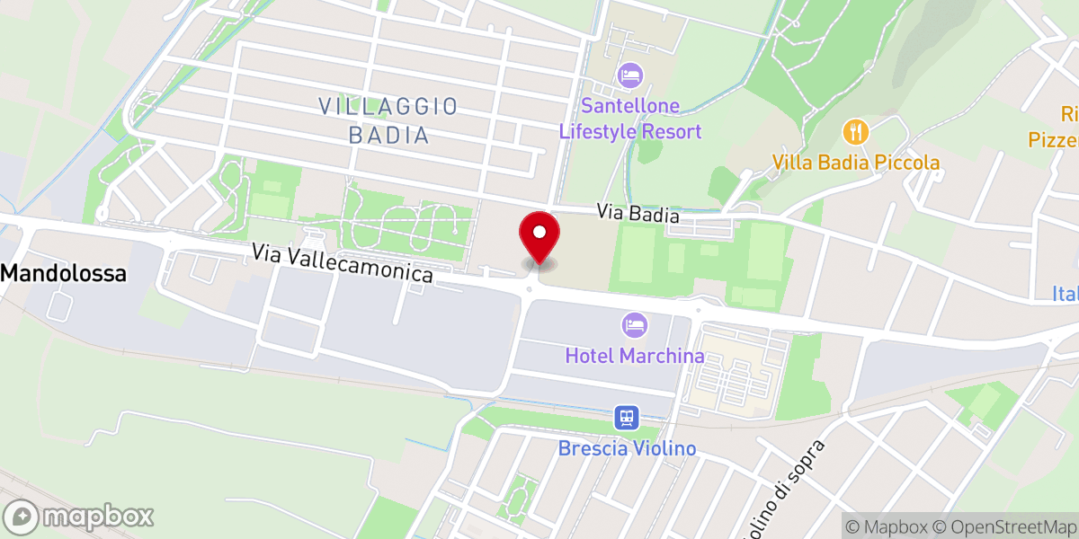 Map showing location of CHIESA CRISTIANA EVANGELICA "Gesù Cristo è il Signore" di Brescia