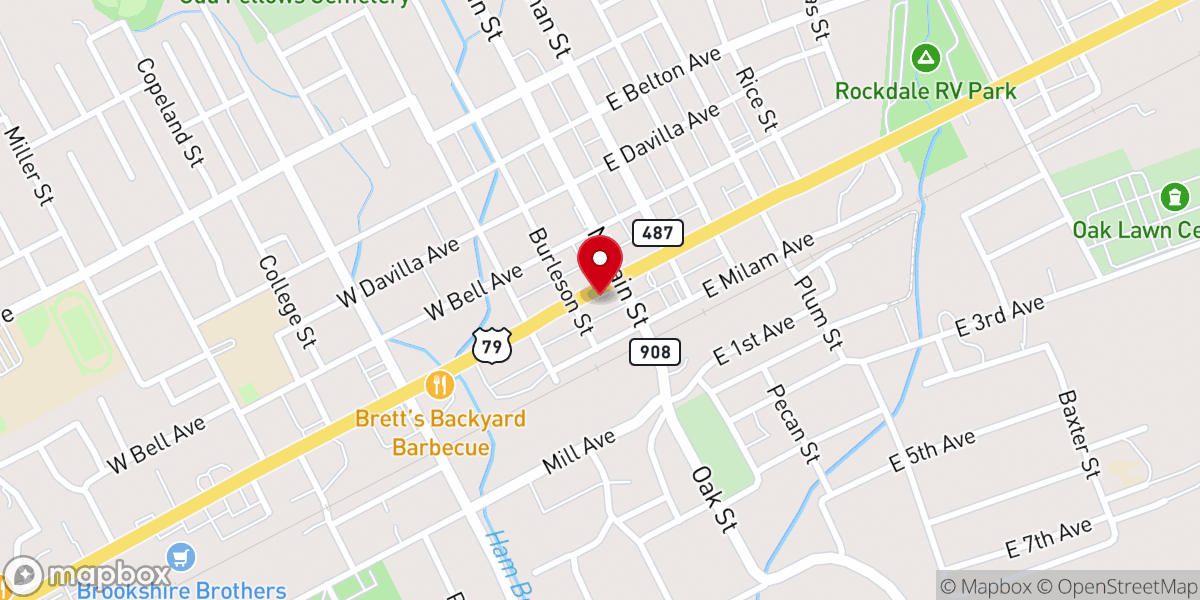 Map showing location of Miles'Styles Barbershop