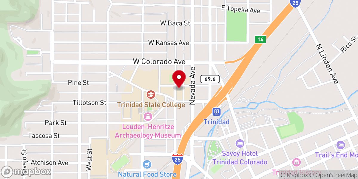 Map showing location of First United Methodist Church