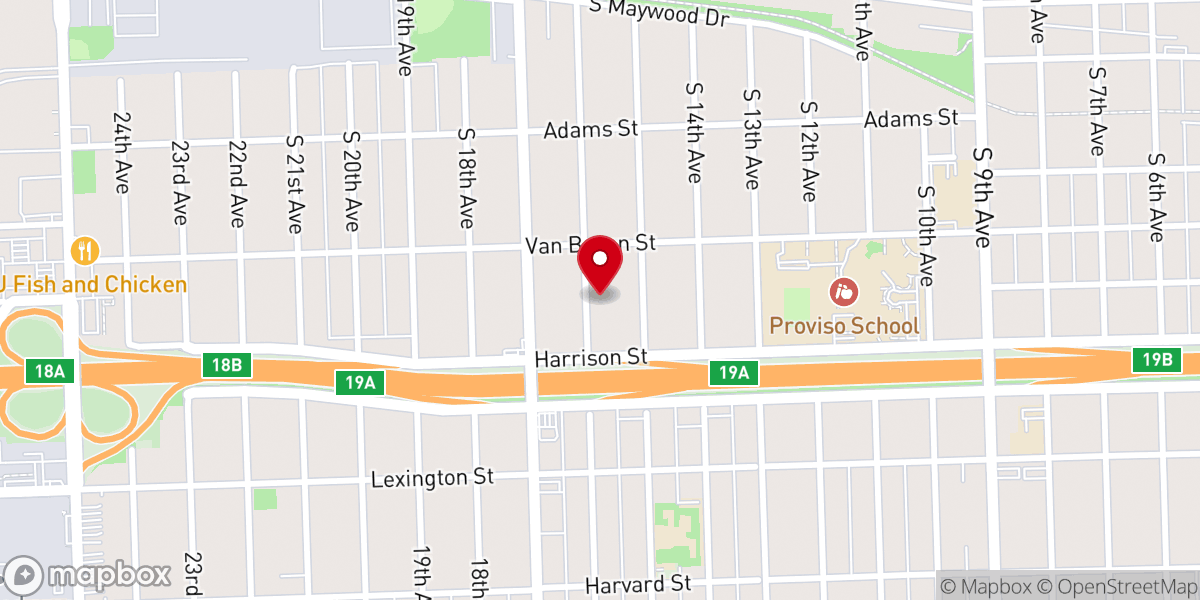 Map showing location of Praise and Worship Tabernacle