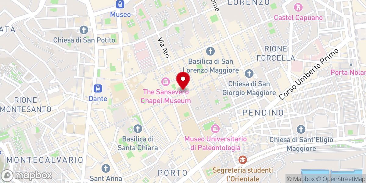 Map showing location of Chiesa di Santa Maria Assunta dei Pignatelli