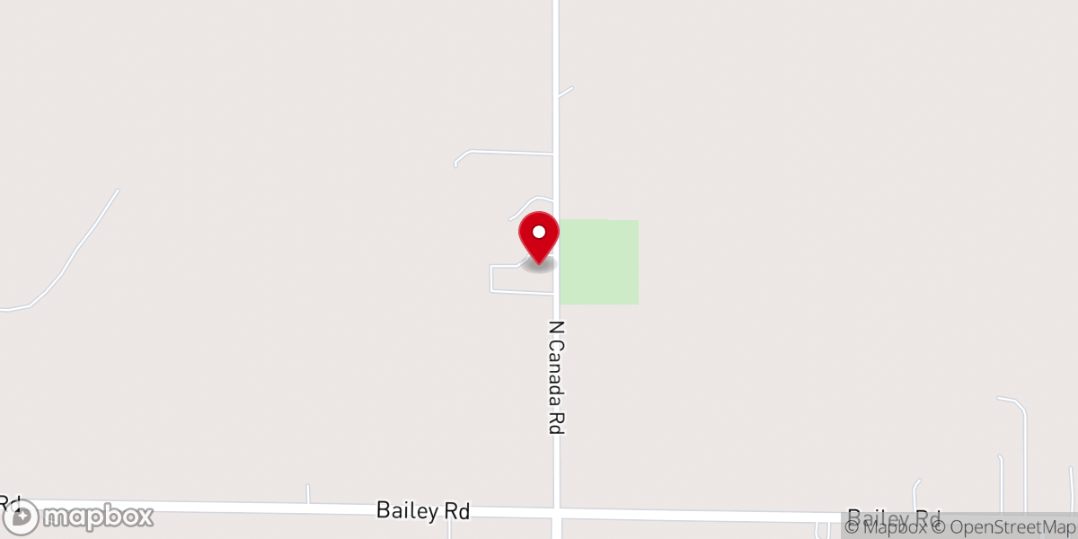 Map showing location of North Casnovia Baptist Church