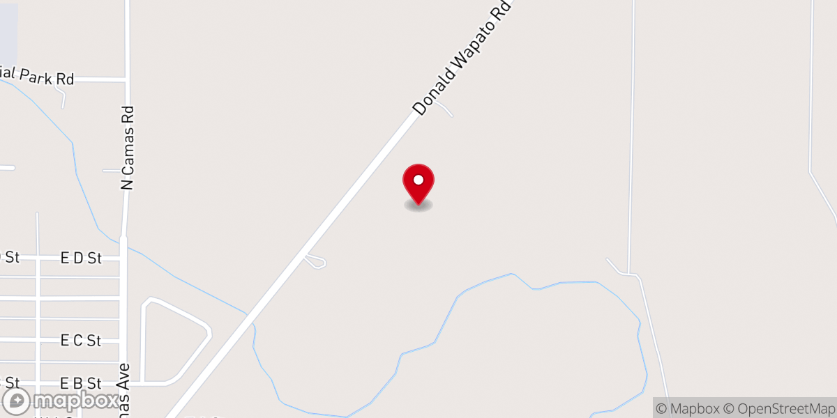Map showing location of Wapato Longhouse